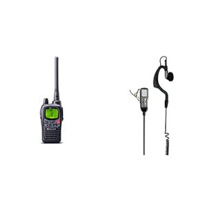 Midland Talkie-Walkie G9 Pro Noir, C1385 & MA 21-L Kit Micro/oreillette avec Fonction Vox/PTT pour Talkie Walkie