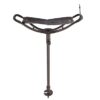 Januel – Canne Siège Rousset – Pieds Télescopique – Assise Cuir – Hauteur 60 à 100cm – Loisirs Nature Outdoor Camping Chasse Pêche Bushcraft – Marron Taille Unique