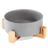 PiuPet® Gamelle pour Grands Chiens I 1,8L I Passe au Lave-Vaisselle I Gamelle Chien surelevee I Grande gamelle en céramique I Gamelles, abreuvoirs et Accessoires pour Chiens