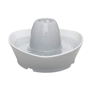 PetSafe Fontaine en Céramique Bord du Ruisseau pour Animaux de Compagnie 1,8 L - idéal pour Chat et Petit Chien, silencieuse, Eau filtée, sans BPA, Encourage Les Animaux à Boire Plus