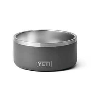 YETI Boomer 8 Gamelle antidérapante en acier inoxydable pour chien Gris anthracite Capacité 1,9 l