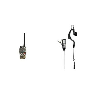 Midland G9 Pro Radio Talkie Walkie Dual Band 40 canaux PMR446 et 69 canaux LPD - 1 émetteur, 4 Piles Rechargeables & MA 21-L Kit Micro/oreillette avec Fonction Vox/PTT pour Talkie Walkie