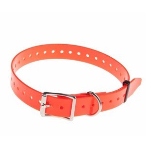 NUM'AXES Sangle polyuréthane Orange Fluo Longueur 65 cm - Largeur 25 mm