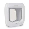 PetSafe Chatière à puce électronique, accès sélectif pour votre chat, empêche les étrangers d’entrer, installation facile, chats jusqu’à 7 kg, blanc