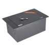 Brihard Coffre-Fort A4 à Fixer au Sol avec Serrure à clé – Rangement sécurisé de 13,5l – Dimensions extér:18x42x26 cm – Coffre-Fort Robuste monté au Sol – Dimensions intér:17x36x22 cm