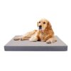 Nobleza Panier Chien Orthopedique, Coussin Chien Taille 110x80x8cm, Tapis pour Chien Lavable, Lit Chien Anti-dérapant et Ultra Doux Gris, Matelas Chien Dehoussable, XL