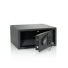 hjh OFFICE Coffre-Fort avec Serrure à Combinaison 25,5 l 830038 – en Acier Noir – 20 x 42 x 37 cm
