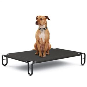 KORIMEFA Lit Chien Surélevé Panier Chien Lit de Camp pour Chiens Chats Animaux de Compagnie Intérieur Extérieur Grande Taille Confort Coussin Chien