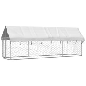 Bussandri Exclusive - chenil extérieur pour chien avec toit 400x100x150 cm