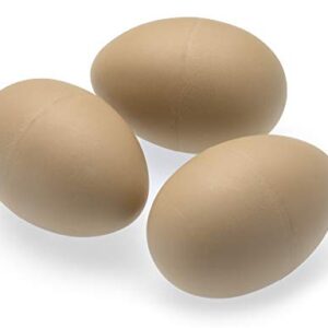 Ensemble de 3 œufs de poule factices pour inciter les poules à pondre, à couver ou les empêcher de picorer leurs œufs.