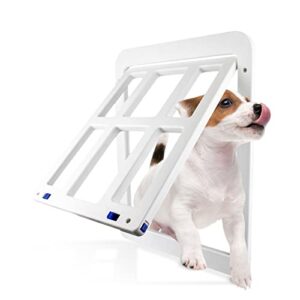 PETCUTE Portes pour Chiens,Chatiere pour Chat, Porte pour Animaux de Compagnie Magnétique,Facile da Installare Verrouillable Porte Moustiquaire pour Chien pour Moyen/Grand Chien (34 x 44 cm)
