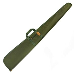 GUGULUZA Rembourré Housse de Fusil De Chasse 130cm, Bandoulière Amovible, Sac Etuis Souple de Transport pour Carabine sans Lunette,Vert