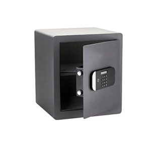 Yale YSEM/400/EG1 Coffre-Fort Haute Sécurité à Serrure Electronique 100 000 Combinaisons (Certifié SKG), A Poser et Sceller | Format 40 x 35 x 34 cm (35,5L), Anthracite