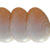 Ukal Oeufs de Poule factices en Bois Naturel – Lot de 3