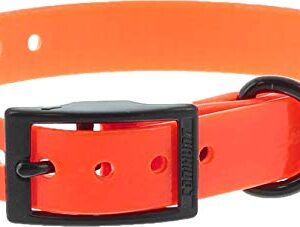 Collier Xtreme Polyuréthane - Boucle Double - 16 Coloris (1.9 x 0.25 x 45 cm, Orange)