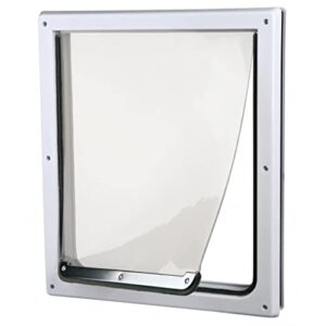 Chatière pour chiens, 2 positions, M–XL, blanc,