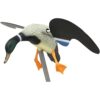VARADOMO Leurre de Canard à Mouvement électrique de Chasse avec leurre de Canard colvert à Aile tournante avec Piquet de Soutien, télécommande