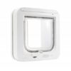 Sure PetCare | Chatière à Puce électronique SureFlap, Compatible avec Le médaillon d’identification par radiofréquence et avec Les puces électroniques, pour Portes, fenêtres et Murs, Blanc