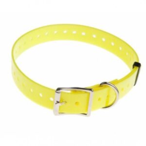 NUM'AXES Sangle polyuréthane Jaune Fluo Longueur 85 cm - Largeur 18,5 mm