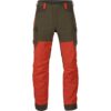 Härkila | Pantalon Wildboar Pro | Vêtements & Équipement de Chasse pour Professionnels | Design Scandinave Haut de Gamme Durable | Wildboar Orange/Willow Green, 52/31″
