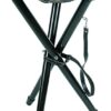 Januel – Siège Trépieds Anzieux – Pieds Bois – Assise Toile – Hauteur 65cm – Loisirs Nature Outdoor Camping Chasse Pêche Bushcraft – Marron & Camouflage sous-Bois – avec Bretelle – Solide et Durable