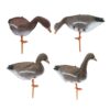 T TOOYFUL 4 Pièces Leurre en Forme d’oie avec Support pour Chasse, Décoration pour étang ou Champs