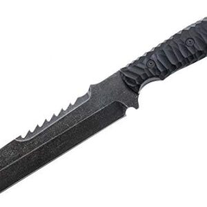 Breacher 2.0 | Couteau d'extérieur robuste | Couteau de survie & Bushcraft | Couteau d'intervention | Acier carbone | Stable I Micarta Noir Rockfinish