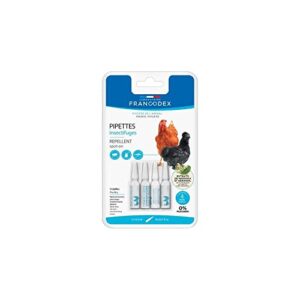 Francodex-Pipettes insectifuges pour Poules, oies et Canards 4 pipettes-FR-174220
