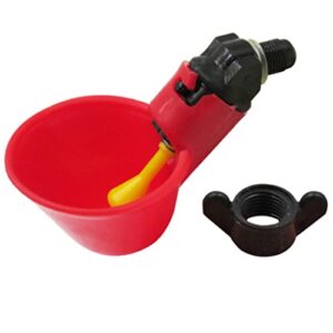 Tasses à Eau de Poulet, 1 pièces Tasse à Boire au Poulet Automatique Abreuvoirs de volaille Bol d'eau de Poulet pour Pigeons Poule Dindes Oies Canard Caille