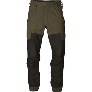 Härkila | Pantalon Driven Hunt HWS Leather | Vêtements & Équipement de Chasse pour Professionnels | Design Scandinave Haut de Gamme Durable | Willow Green/Shadow Brown, 50