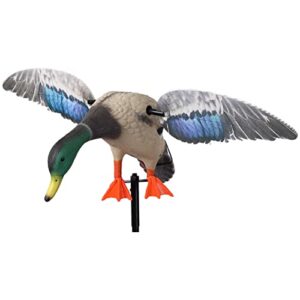VARADOMO Leurres réalistes en Plastique de Canard colvert Ornement de Canard d'étang leurre de Canard décoration Artisanale pour Style de Paysage d'étang avec Piquet de Support, télécommande