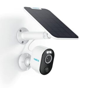Reolink 4MP Caméra Surveillance WiFi 2,4/5GHz Extérieure sans Fil, Argus 3 Pro+Panneau Solaire, Caméra Extérieure Détection Personne/Véhicule, Vision Nocturne en Couleur 2K, Audio Bidirectionnel