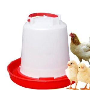 Abreuvoir Mangeoire pour Poules et Poussins, Mangeoire en Plastique ,Poussin Abreuvoir Poulet avec à Suspendre Feeder Amovible Poulailler Grande Contenance 1.5L