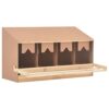Norheim pondoir pour Poules,Pondoir 4 Compartiments, en Bois pour Jardin extérieure Cage Poules,Cages et poulaillers,équipé 4 nichoirs, Pondoir a Poule Bois de Pinède Solide 106x40x59 cm