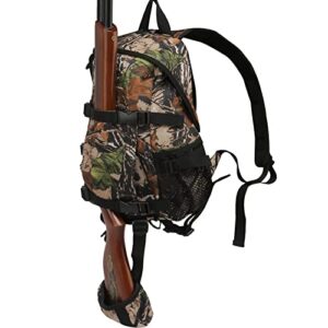 TOURBON Petit Sac à Dos de Chasse Rusack avec Support pour Fusil - Camouflage