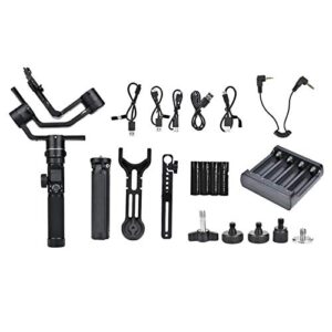 Stabilisateur 3 axes Zoom de mise au point Stabilisateur portable AK4500 Alliage Zoom 3 axes Zoom stabilisateur de cardan portable pour appareils photo reflex numériques(De base)