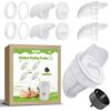 JAOUI Mangeoire Poules Plastique Mangeoire Poules Automatique, 4 Ports DIY Mangeoire à Poulet Kit [Anti-Gaspillage] [Anti Nuisible] Abreuvoir a Poules Mangeoire Poussin pour Seaux Tonneaux Bacs