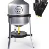 Abreuvoir Poules Automatique, Abreuvoir poule en tôle zinguée avec réservoir de 22 litres, facile à remplir, déranger et nettoyer,