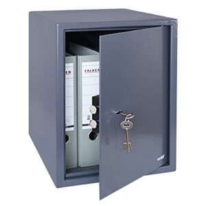 HMF 49208-11 Coffre-Fort avec Serrure à Panneton Double, Safe, pour Les Fichiers A4, 36 x 48 x 37 cm, Anthracite