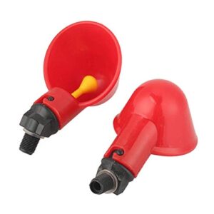 Lsaardth 10 PCS Abreuvoir Poules Abreuvoir à Poulet en Plastique, Tasse à Boire de l'eau de volaille Abreuvoir Poulet Automatique pour Poule Volaille Canards Oiseau