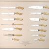 Coltellerie Berti – Il Trinciante DA Parete – Completo – forgé Ensemble de couteaux de cuisine