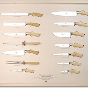 Coltellerie Berti – Il Trinciante DA Parete – Completo – forgé Ensemble de couteaux de cuisine