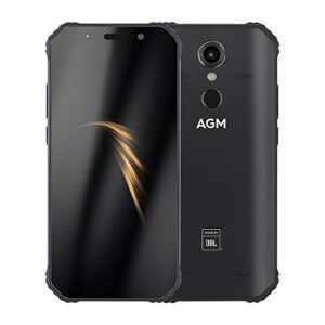 AGM A9 Téléphone portable étanche IP68 4 Go 32 Go 5,99 pouces 18:9 FHD + Snapdragon 450 Android 8.1 16 MP + 12 MP 5400 mAh NFC empreintes digitales déverrouillées 4G LTE