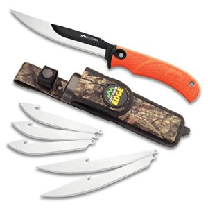 Outdoor Edge RazorMax Couteau de chasse à désosser avec gaine en nylon, mixte adulte, orange (blaze)