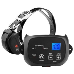 TECH DISCOUNT Cloture Anti Fugue Chien, Kit Cloture Electrique pour Chien avec Imperméable TPU Collier et 300m Fil pour 8 à 21 Pouces Cou de Chien Zone d'Utilisation Sûre Jusqu'à 2500 Mètres Carrés