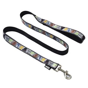 Star Wars All Star Characters Laisse pour Chien de 1,2 m | Laisse pour Chien de 1,2 m Qui se Fixe Facilement à n'importe Quel Collier ou Harnais de Chien | Laisse en Nylon pour Chien avec Personnages