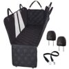 Meadowlark® Housse de siège pour Chien Voiture Universelle Imperméable! Protection complète Banquette arrière véhicule + portières + 2 appuis-tête. Couverture pour Animaux avec Fenêtre Réseau