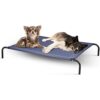 COSTWAY Lit de Chien Lit Surélevé pour Animal Domestique 130x90x20cm