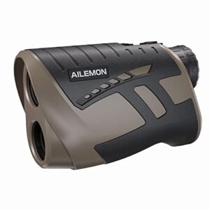 Ailemon Lot de 6 télémètres de golf et de chasse rechargeables 1200 Y avec flaglock à balayage continu haute précision (désert)