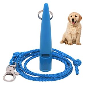 SIOPPKIK 1Pcs Sifflet pour Chien avec Lanière Professionnel Sifflet Dressage Chien pour La Formation De Chien Education et Chasse,(Bleu)